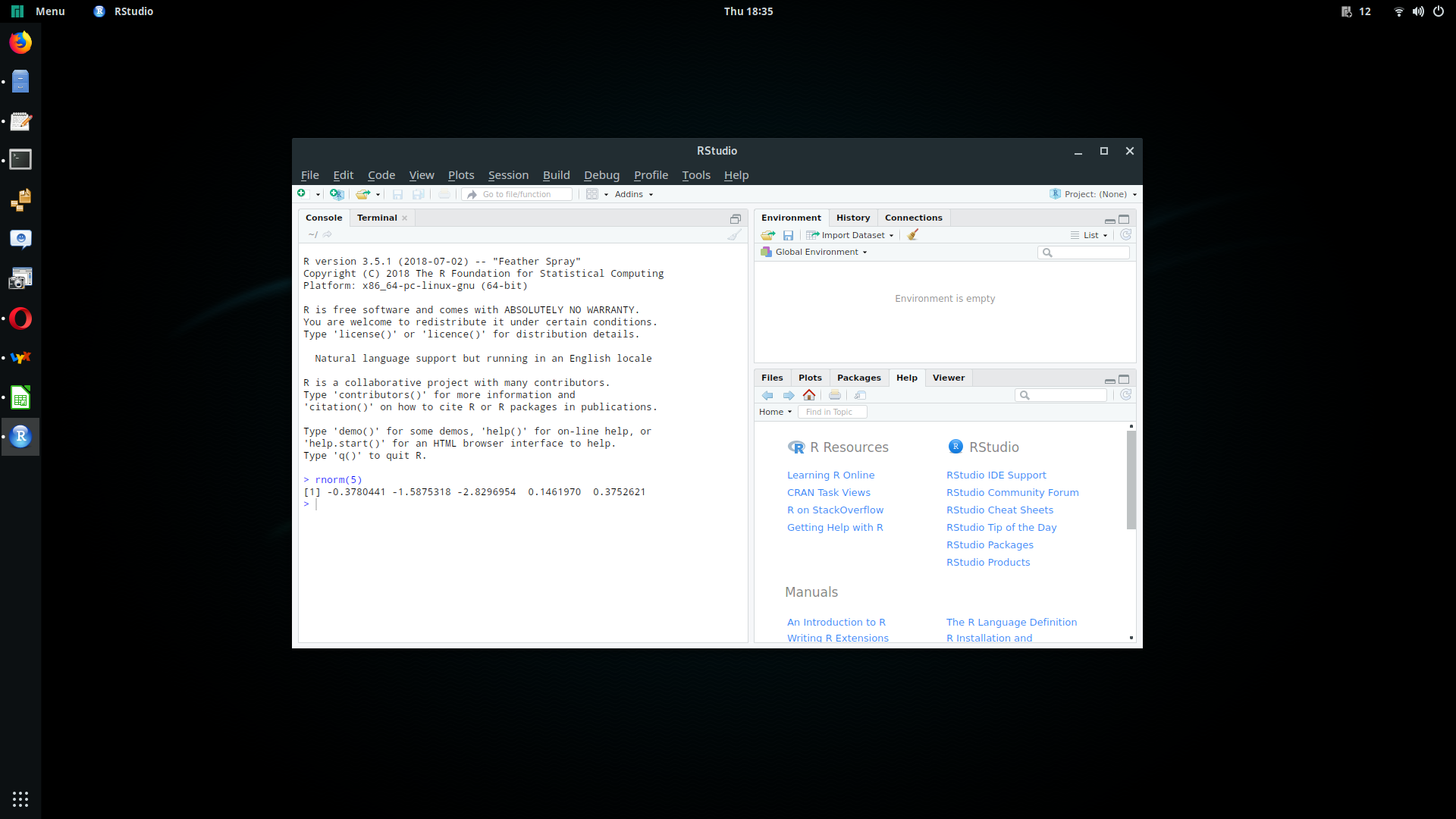 R Studio on Manjaro